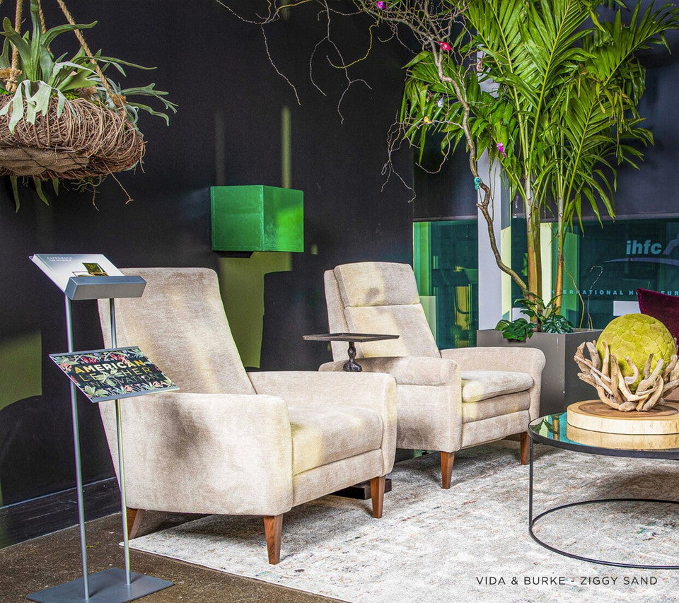 Modern recliner styled in a luxury living space