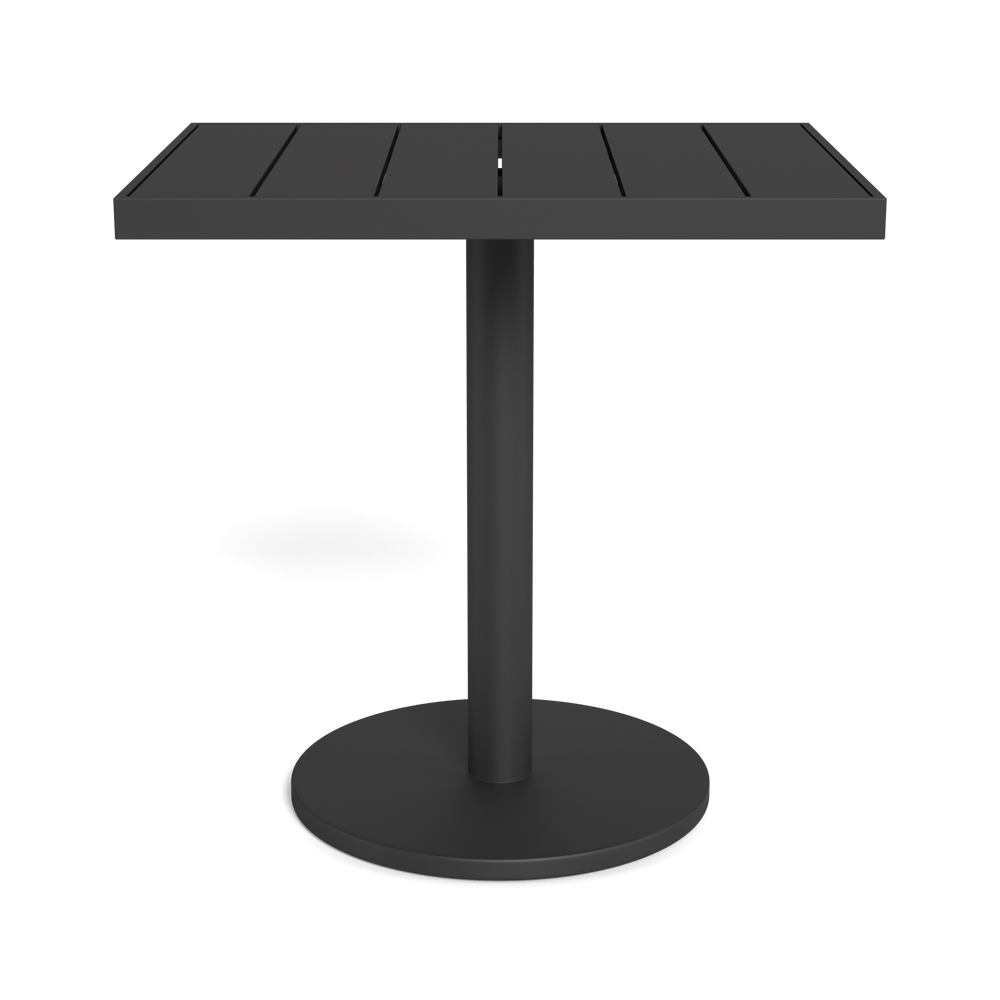 Vienna 24x30" Rectangle Bistro Table by Harbour in Aluminum Asteroid