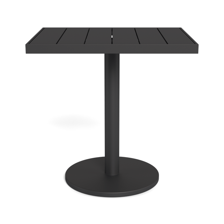 Vienna 24x30" Rectangle Bistro Table by Harbour in Aluminum Asteroid