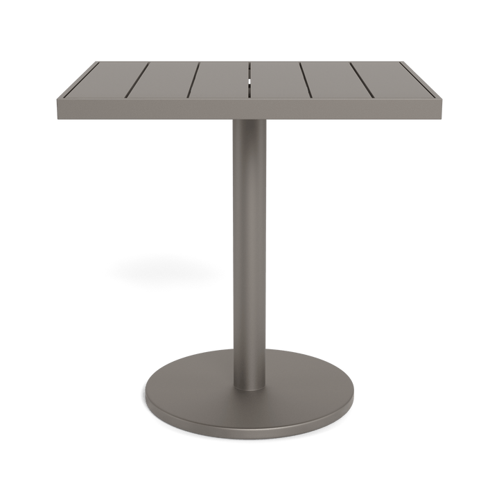 Vienna 24x30" Rectangle Bistro Table by Harbour in Aluminum Taupe