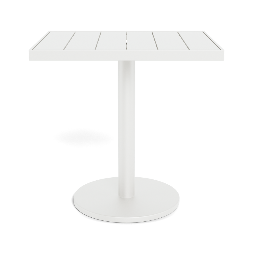 Vienna 24x30" Rectangle Bistro Table by Harbour in Aluminum White
