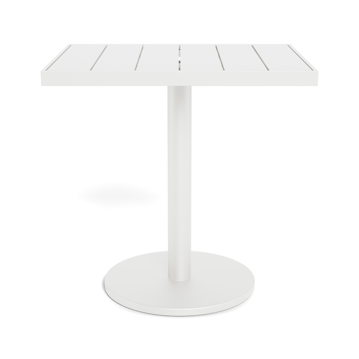 Vienna 24x30" Rectangle Bistro Table by Harbour in Aluminum White