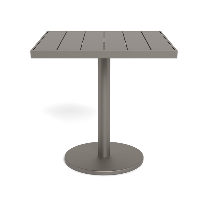 Vienna 30" Square Bistro Table by Harbour in Aluminum Taupe
