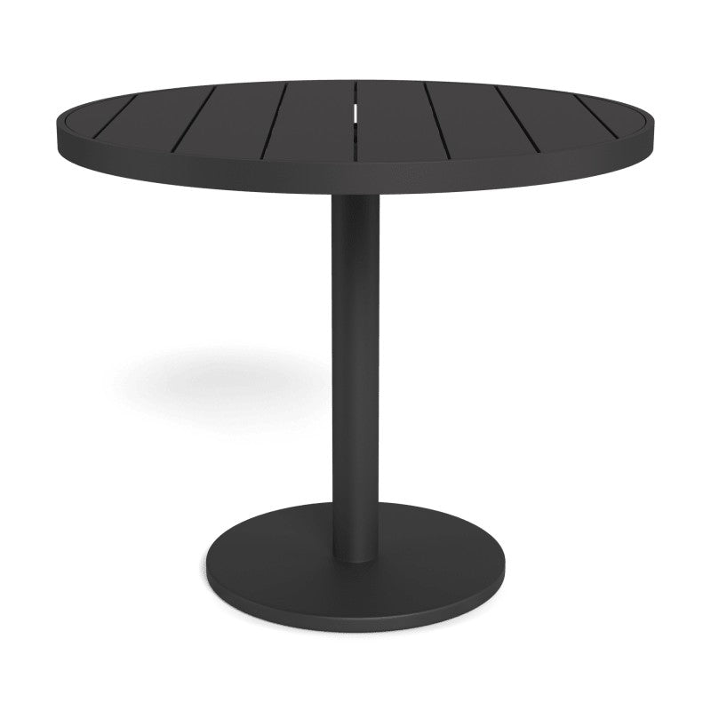 Vienna 36" Round Bistro Table by Harbour in Aluminum Asteroid