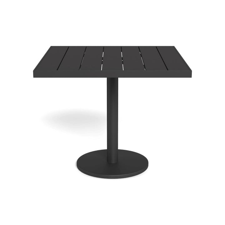 Vienna 36" Square Bistro Table by Harbour in Aluminum Asteroid