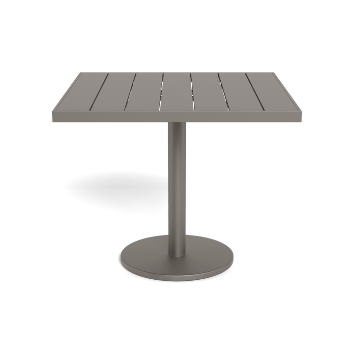 Vienna 36" Square Bistro Table by Harbour in Aluminum Taupe