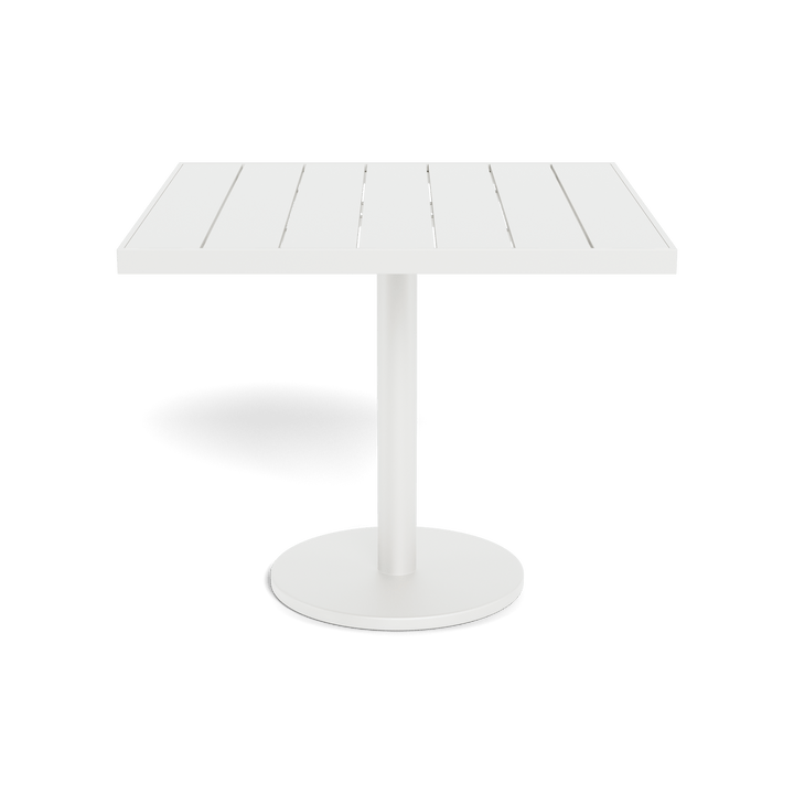 Vienna 36" Square Bistro Table by Harbour in Aluminum White
