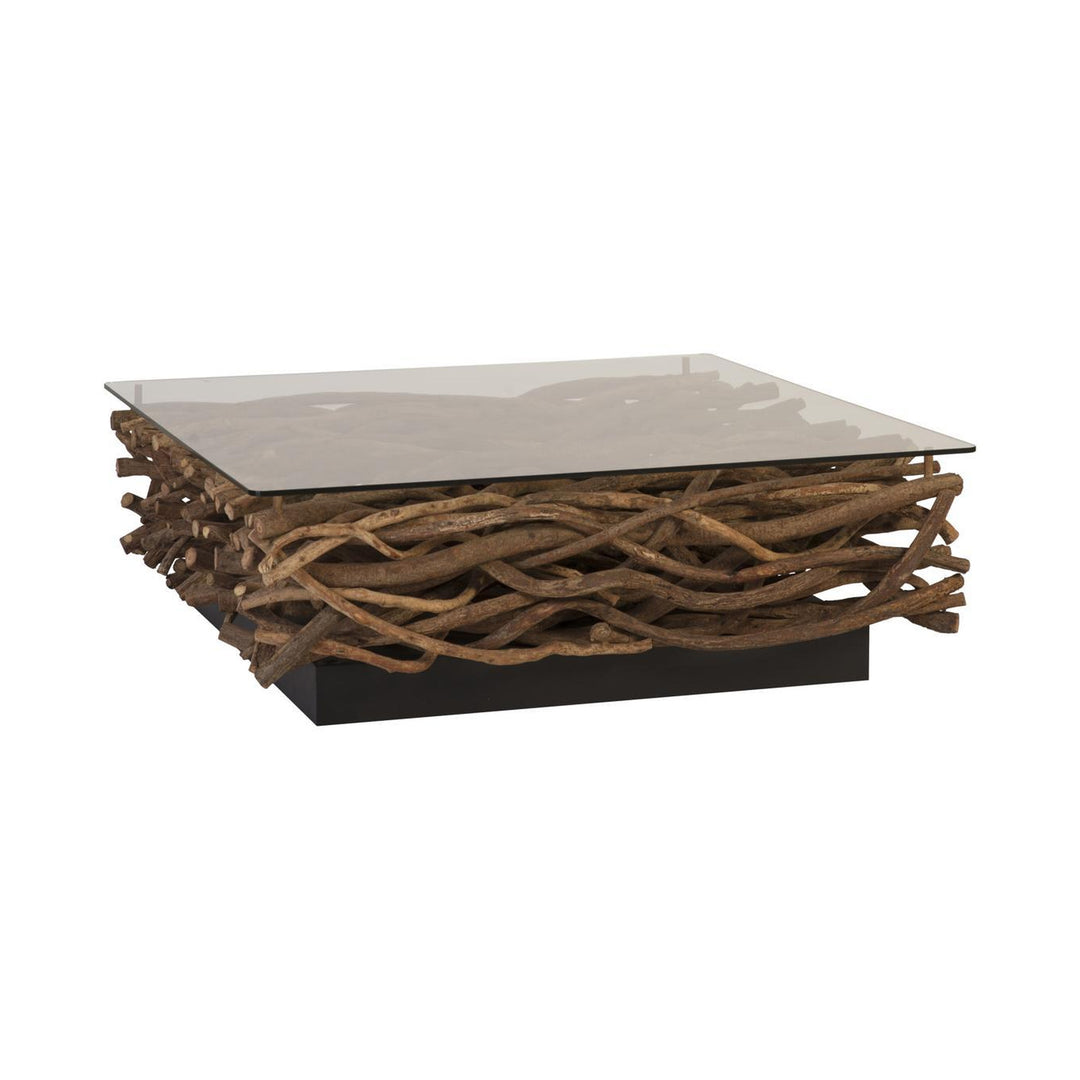 Vine Coffee Table, with Glass by Phillips Collection — centered product view