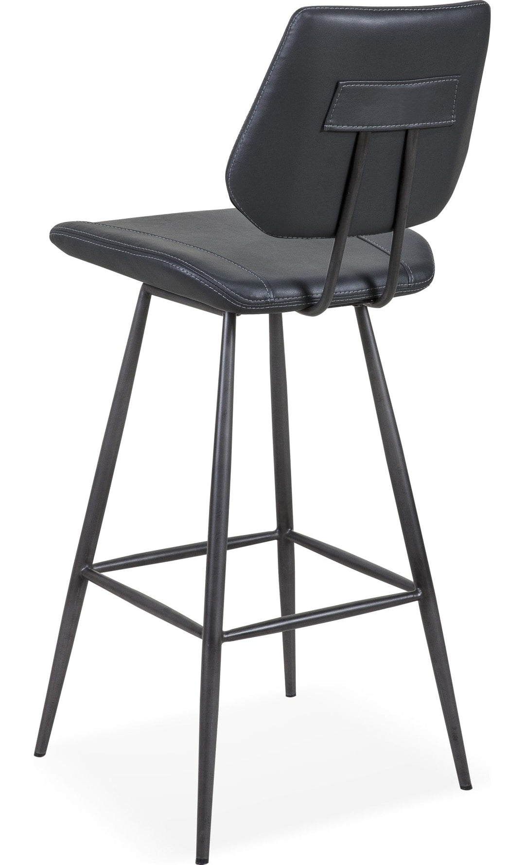 Vinson Modern Swivel Bar Stool in Cobalt — product view on a white background