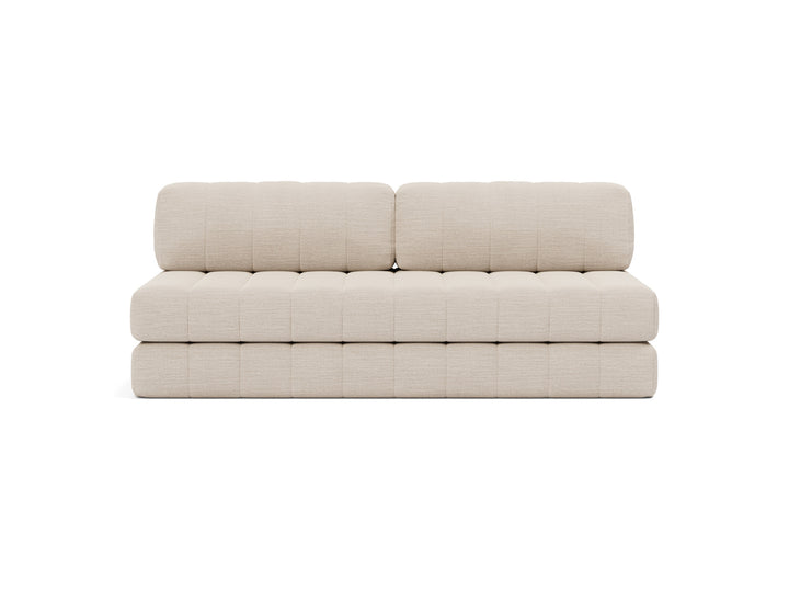 CozyPad Sleeper Sofa by Innovation Living in Blida Sand Grey, sofa position, front view on white