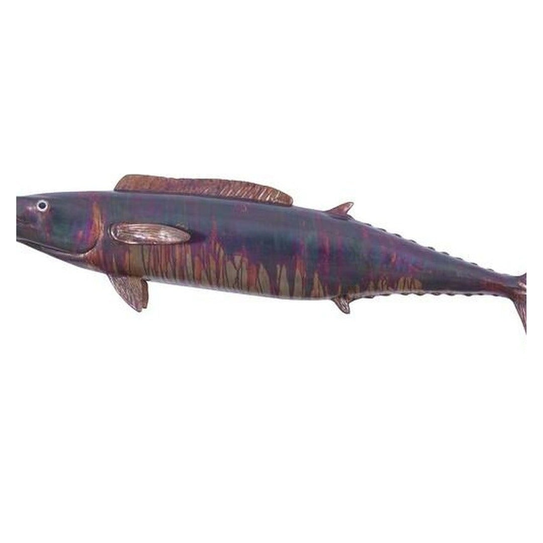 Wahoo Fish Wall Sculpture, Resin, Copper Patina Finish Phillips Collection