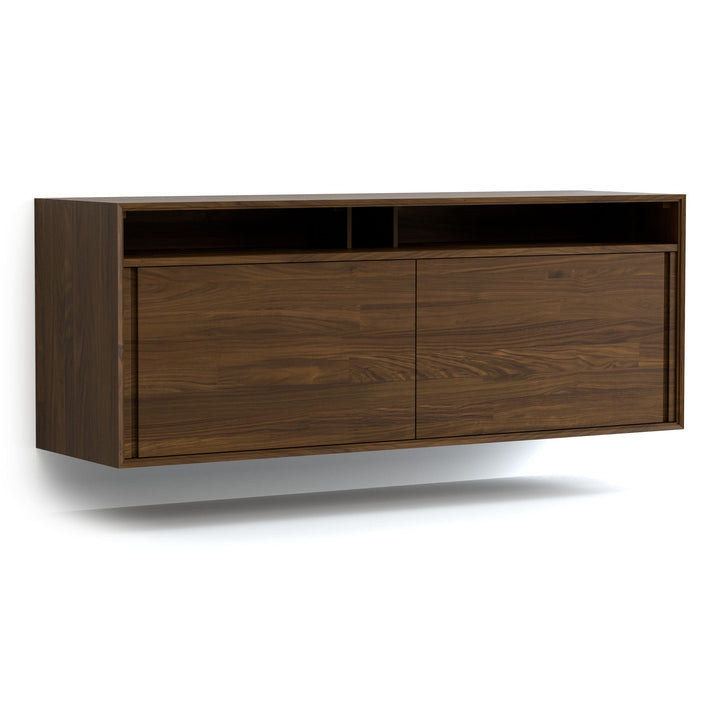 Wall Mounted 66-inch High 2-Door Media Cabinet by Copeland Furniture