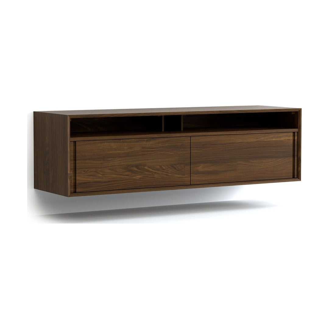 Wall-Mounted 66-inch Low Media Cabinet Copeland Furniture
