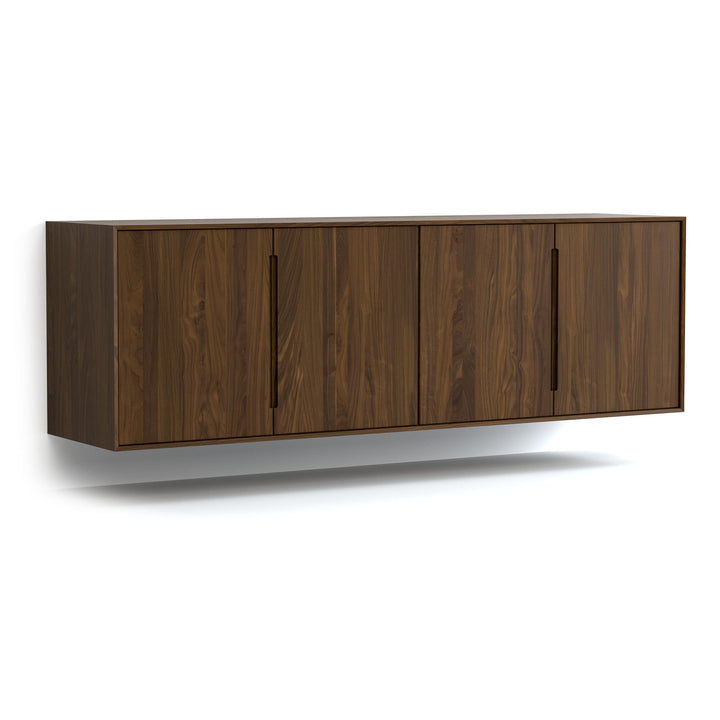 Wall Mounted 79-inch High 4-Door Storage Console by Copeland Furniture