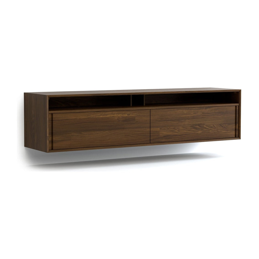 Wall Mounted 79-inch Low 2-Door Media Cabinet Copeland Furniture