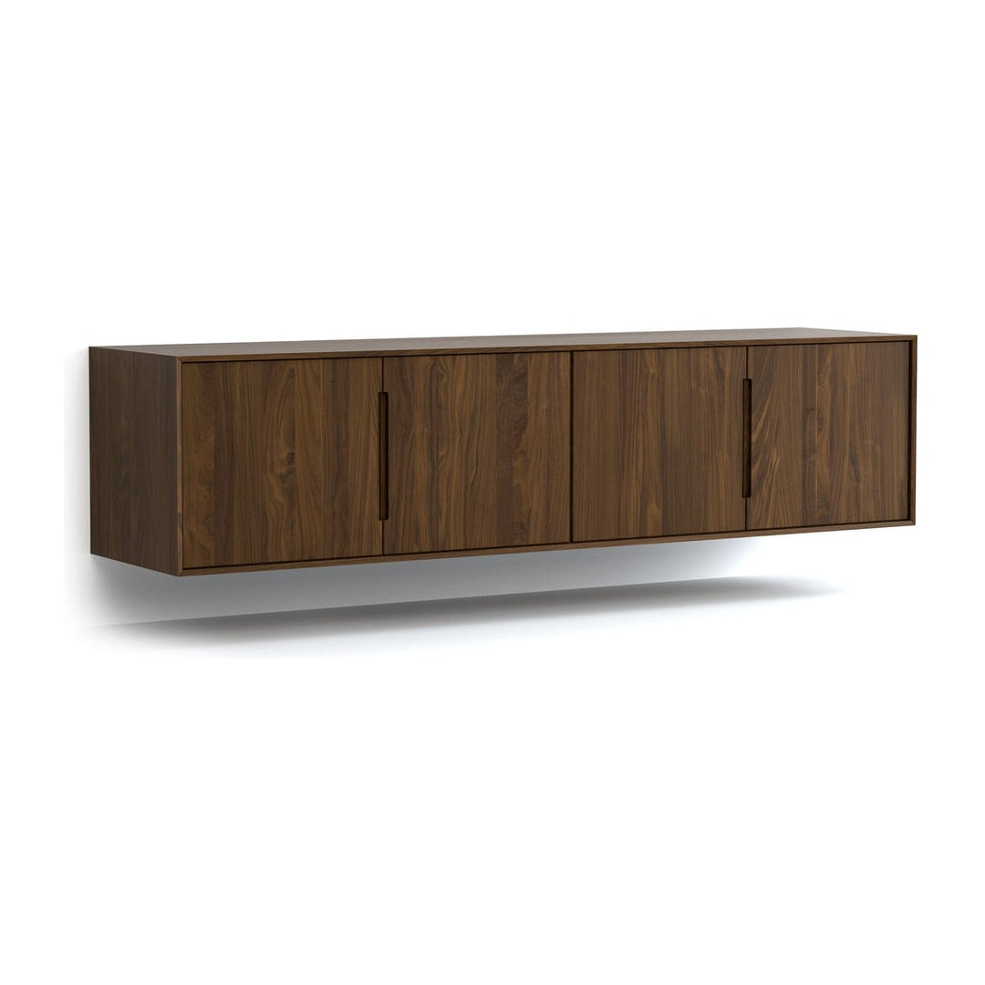 Wall Mounted 79-inch Low 4-Door Storage Console Copeland Furniture
