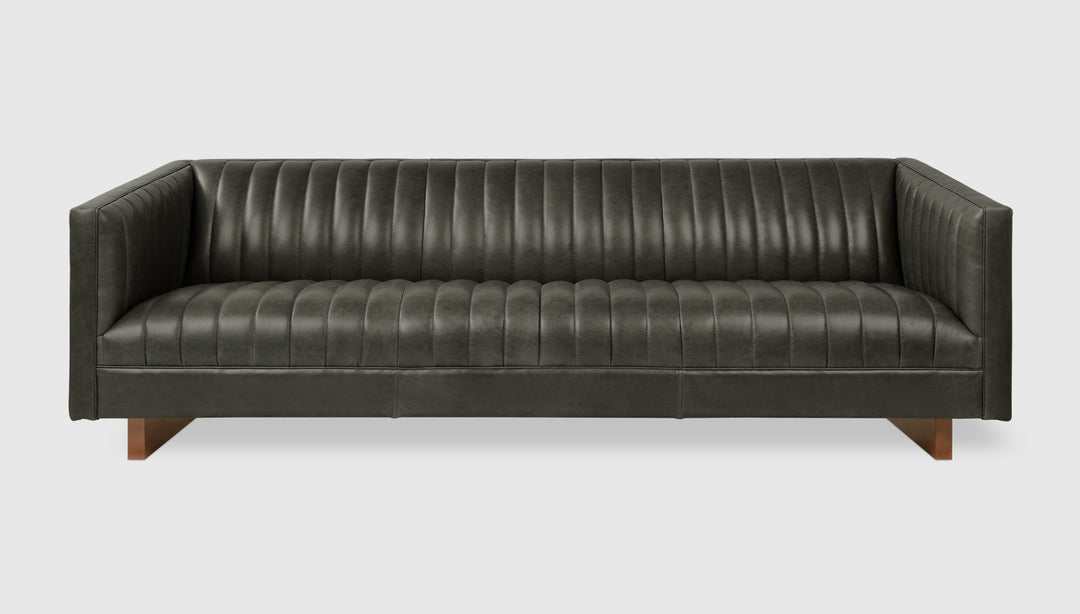 Wallace Sofa in Tucson Char leather