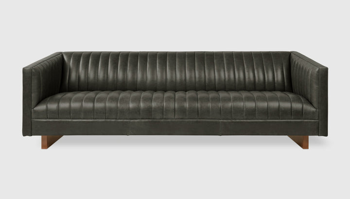 Wallace Sofa in Tucson Char leather