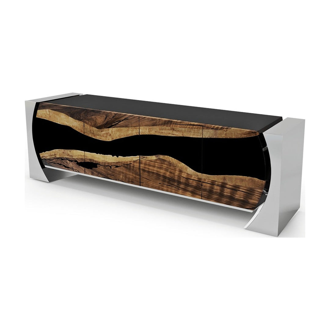 Walnut Silver Loire Credenza Arditi Collection