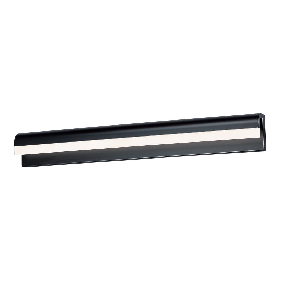 Waterfall 36" LED Bath Vanity by ET2 Lighting in Black, front view