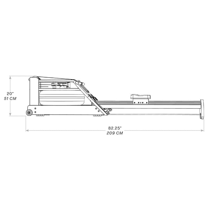WaterRower A1 BLE Hybrid Rowing Machine