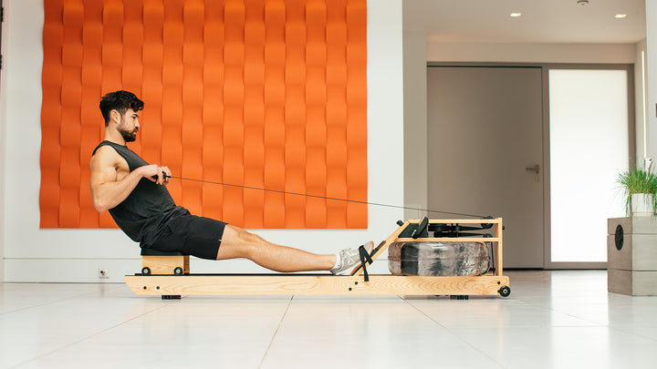 WaterRower Lite rowing machine in use