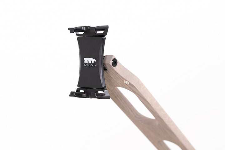 WaterRower Tablet Arm and Holder installed view 4