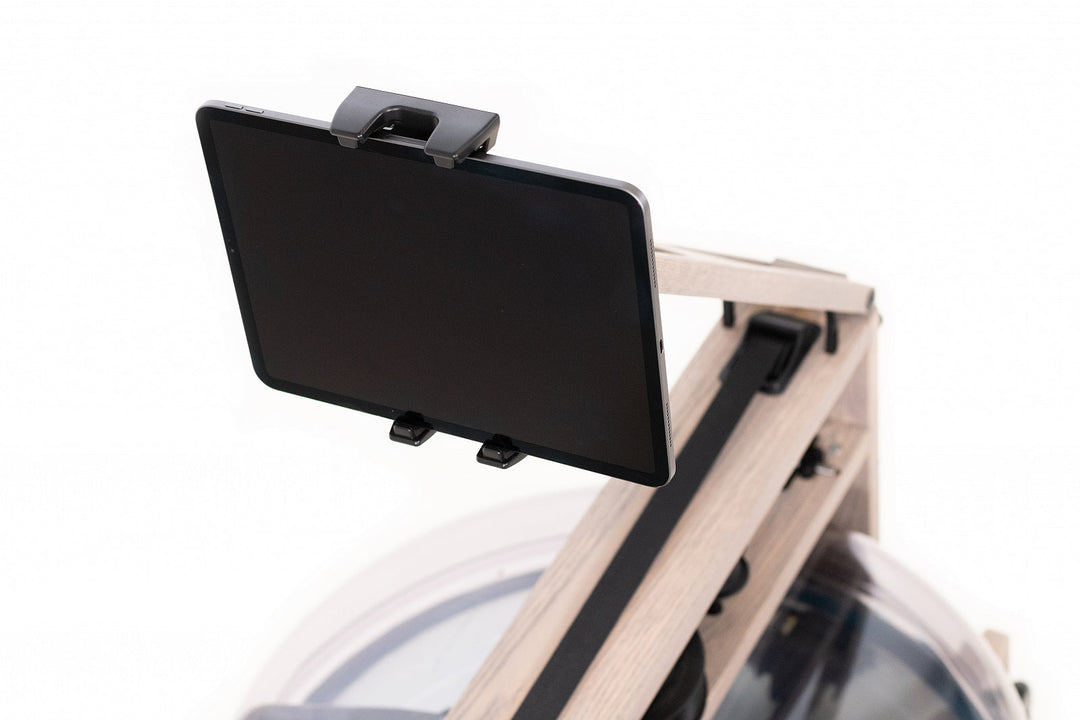 WaterRower Tablet Arm and Holder installed view 8