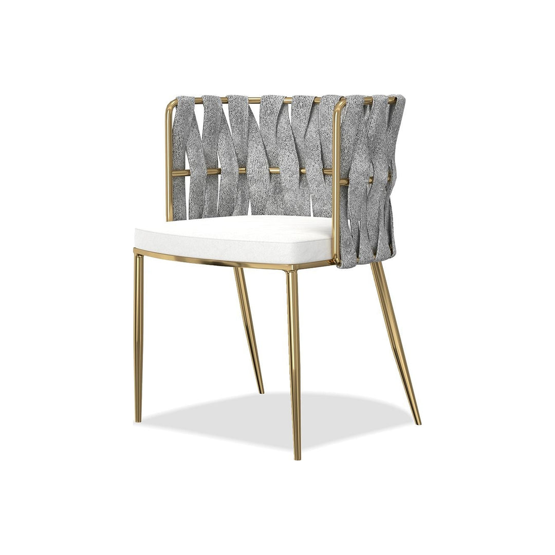 WEAVER Dining Chair by Mobital — white cutout