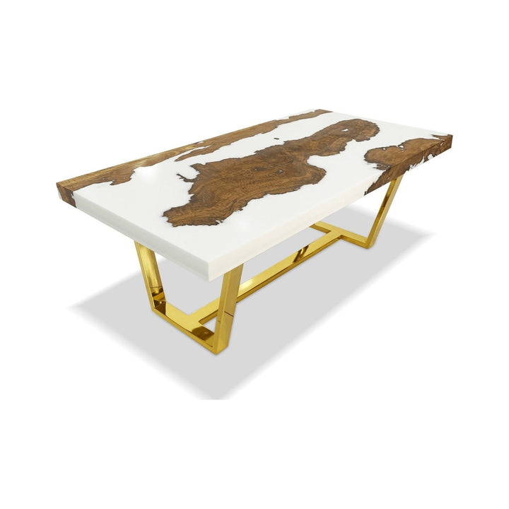 White Morano Olive Wood Coffee Table Arditi Collection