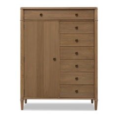 Whitmore Door Chest with Jewelry Storage by Modus in Claystone — on a white background