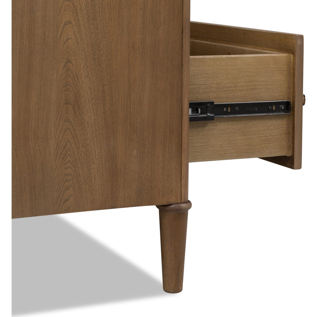 Whitmore Dresser in Claystone — with drawers open