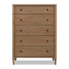 Whitmore Five Drawer Chest by Modus in Claystone — on a white background