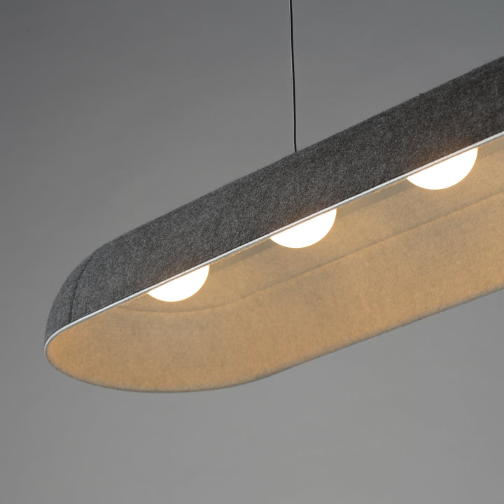 Wimbledon 41" LED Linear Pendant by ET2 Lighting, styled view 3