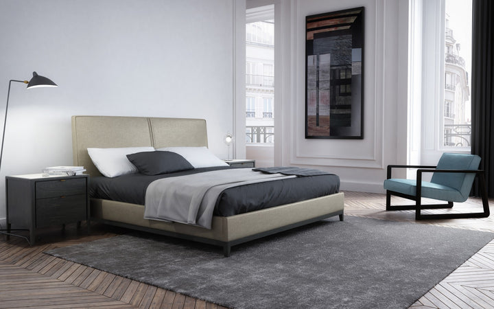 Winston Upholstered Bed By Huppe