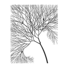 Wire Tree Wall Art, Rectangular, Metal, Black Phillips Collection