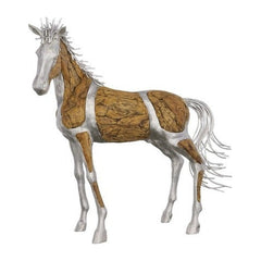 Mustang Horse Woodland Sculpture Standing Phillips Collection