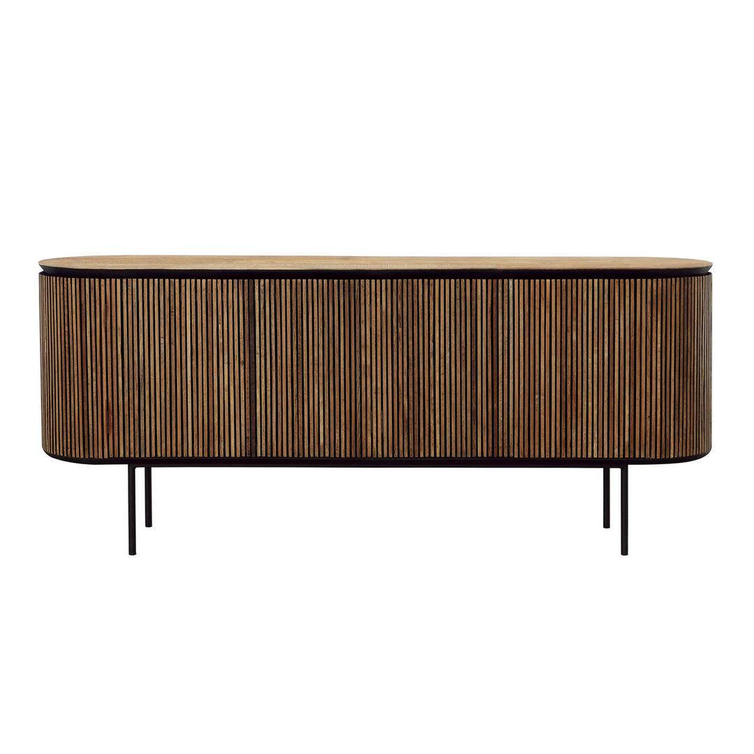 Darby Teak and Metal Sideboard, front view