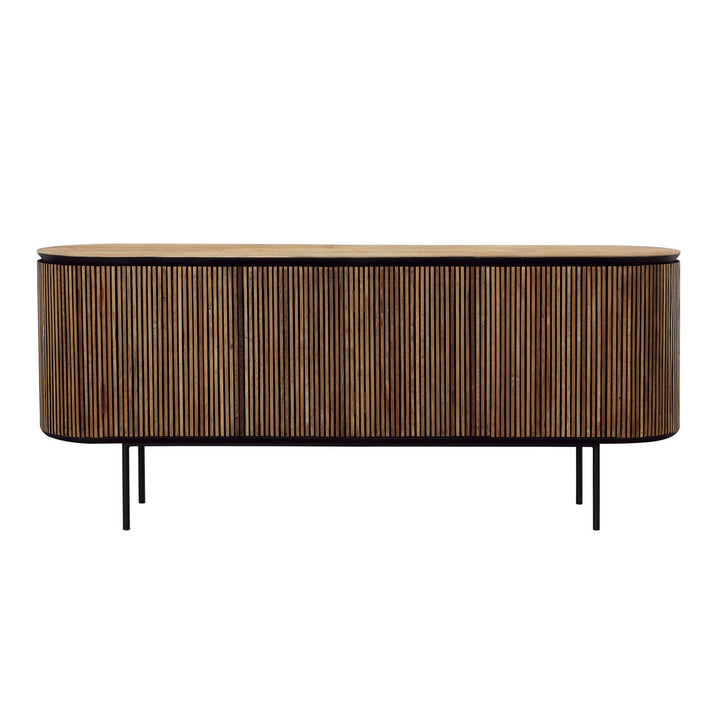 Darby Teak and Metal Sideboard, front view