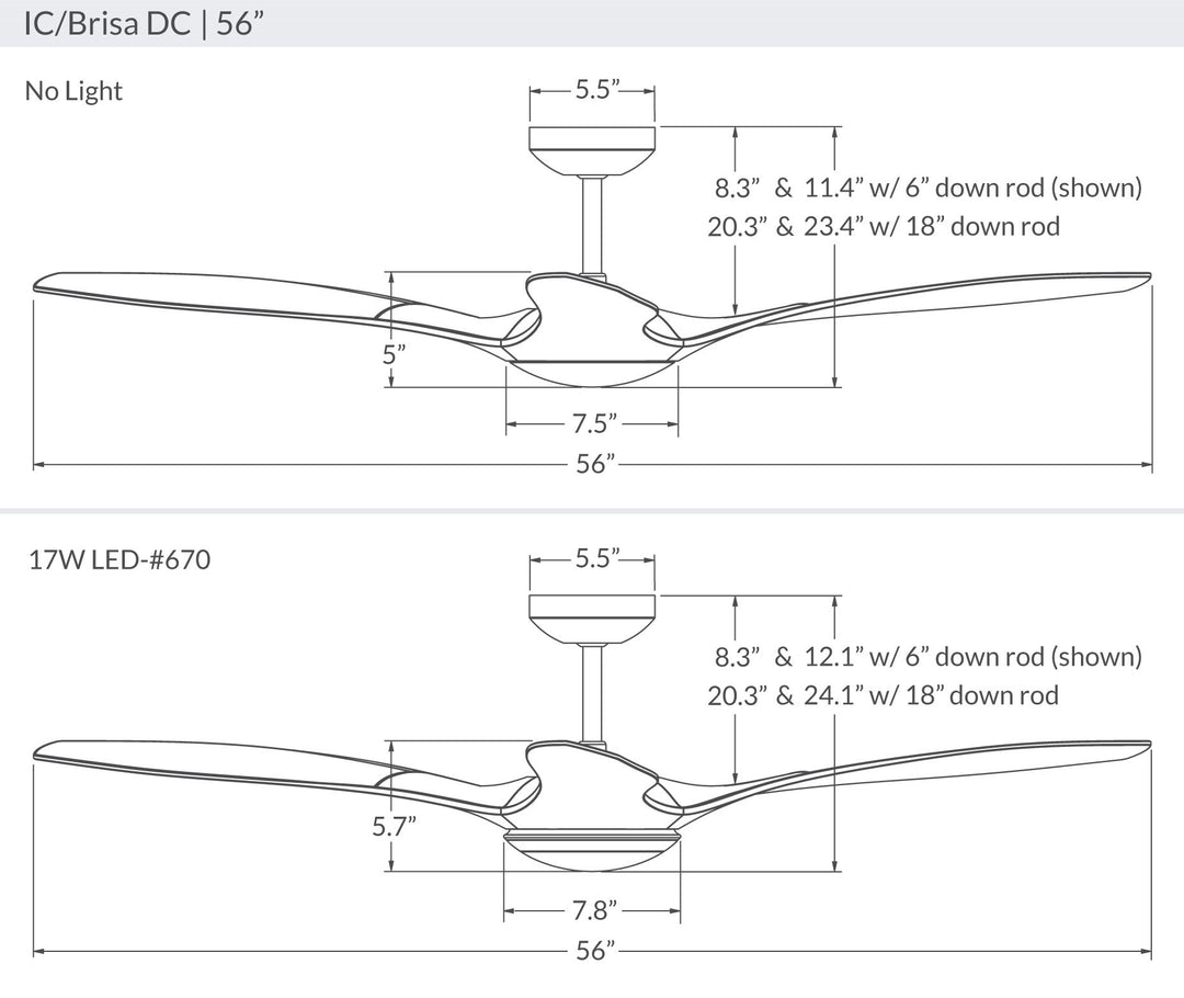 IC/Brisa DC Ceiling Fan by Modern Fan Co