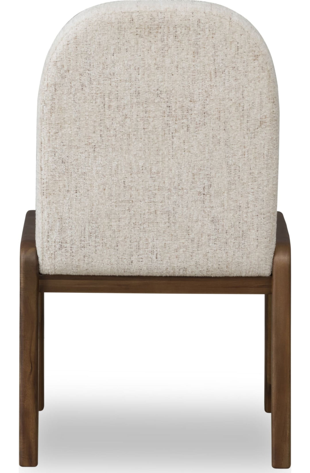Xolani Chenille Upholstered Dining Chair in Chinchilla and Impala — product view on a white background