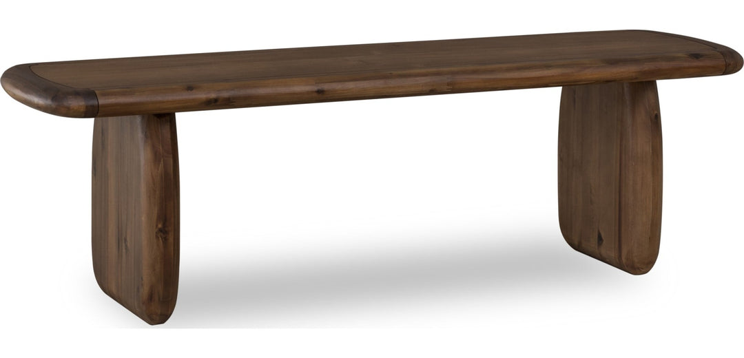 Xolani Dining Bench in Impala — product view on a white background
