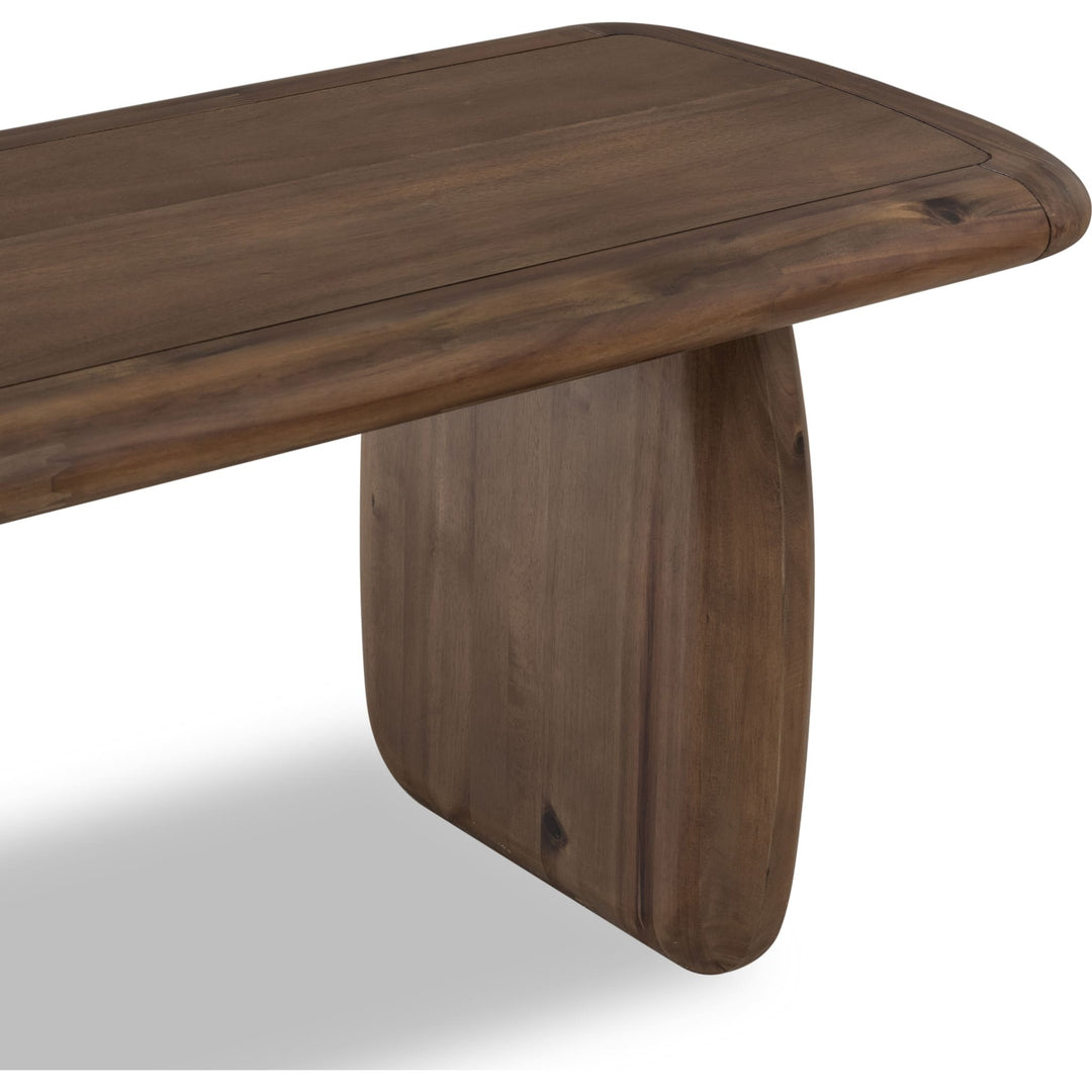 Xolani Dining Bench in Impala — product view on a white background