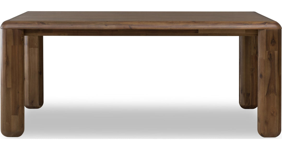 Xolani Leg Dining Table in Impala — product view on a white background