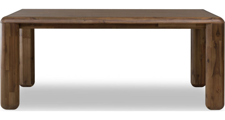 Xolani Leg Dining Table in Impala — product view on a white background