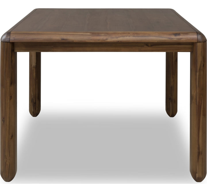 Xolani Leg Dining Table in Impala — product view on a white background