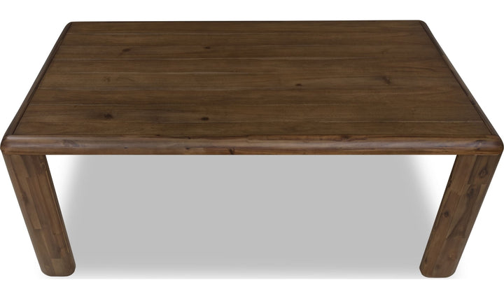 Xolani Leg Dining Table in Impala — product view on a white background