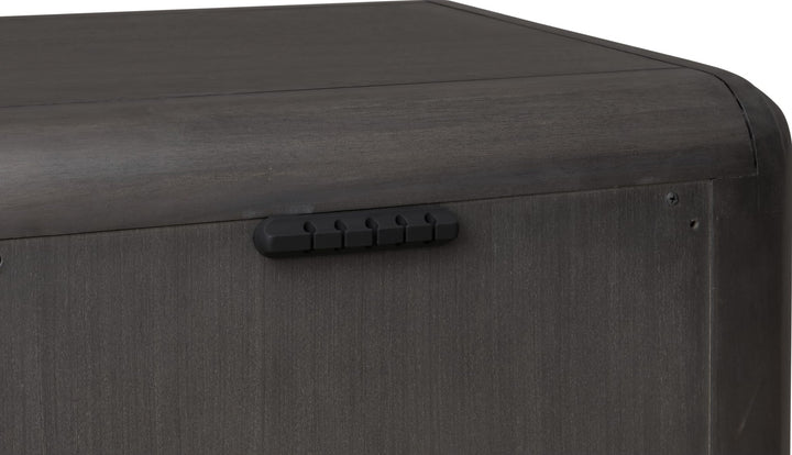 Xolani One Drawer Nightstand in Jaguar — detail view