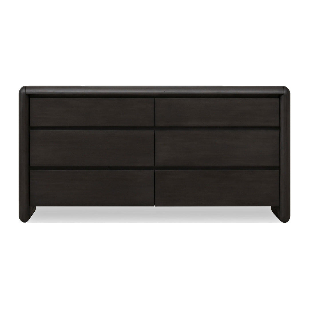 Xolani Six Drawer Dresser by Modus in Jaguar — on a white background