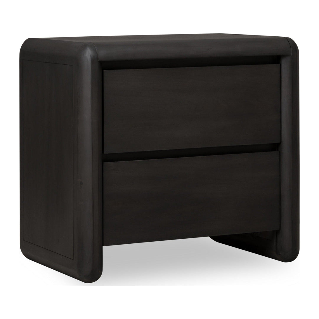 Xolani Two Drawer Nightstand by Modus in Jaguar — on a white background